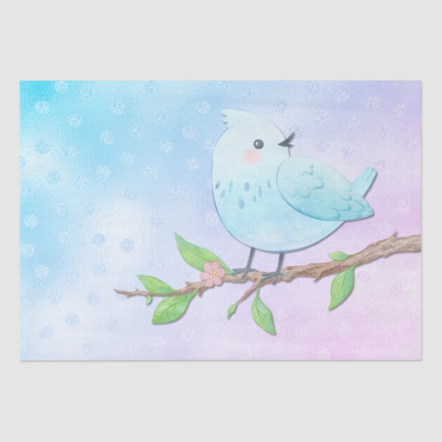 Blue Bird Tissue Paper (Front)