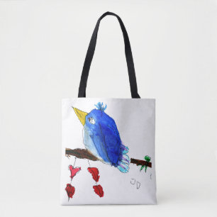 Blue Bird Tote Bag