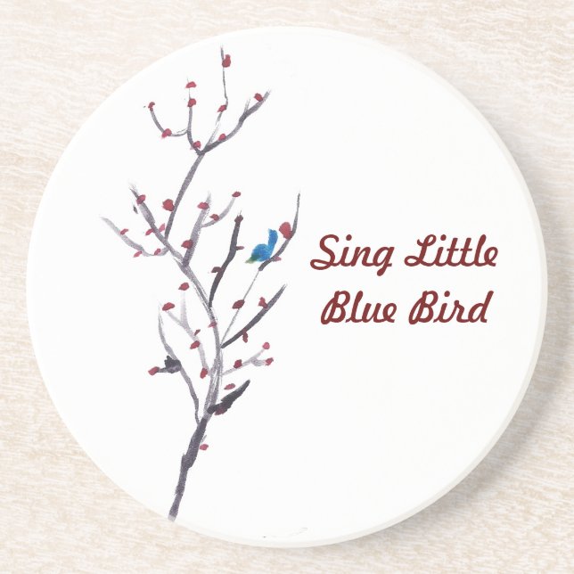 Blue Bird Tree Coaster (Front)