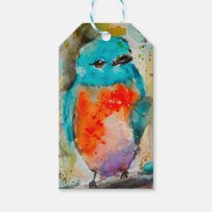 Blue Bird Watercolor Gift Tags