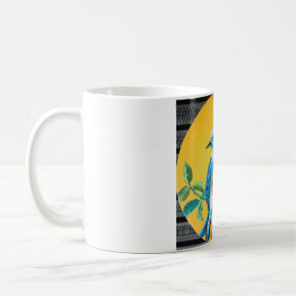 blue birdie coffee mug