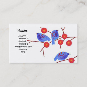 Blue Birds - Customised Business Card