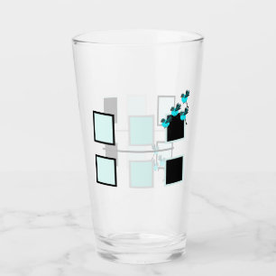 Blue Birds in Flight Everyday Glass