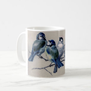 Blue Birds on a Branch by Hector Giacomelli  Coffee Mug