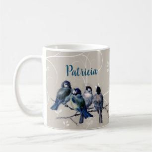 Blue Birds on a Branch Coffee Mug