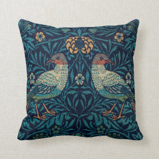 Blue Birds Pattern by William Morris Cushion