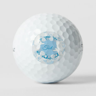 blue Birds Pattern  Golf Balls