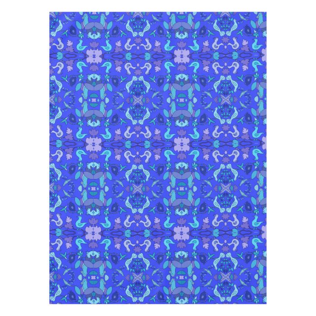 Blue Birds Tablecloth (Front)