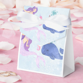 Blue  Birthday Invitation Favour Box