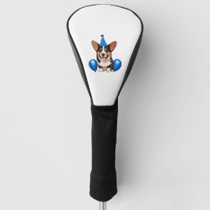 Blue Birthday Puppy Classic T-Shirt Golf Head Cover