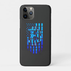 Blue Bitcoin T-shirt iPhone 11 Pro Case