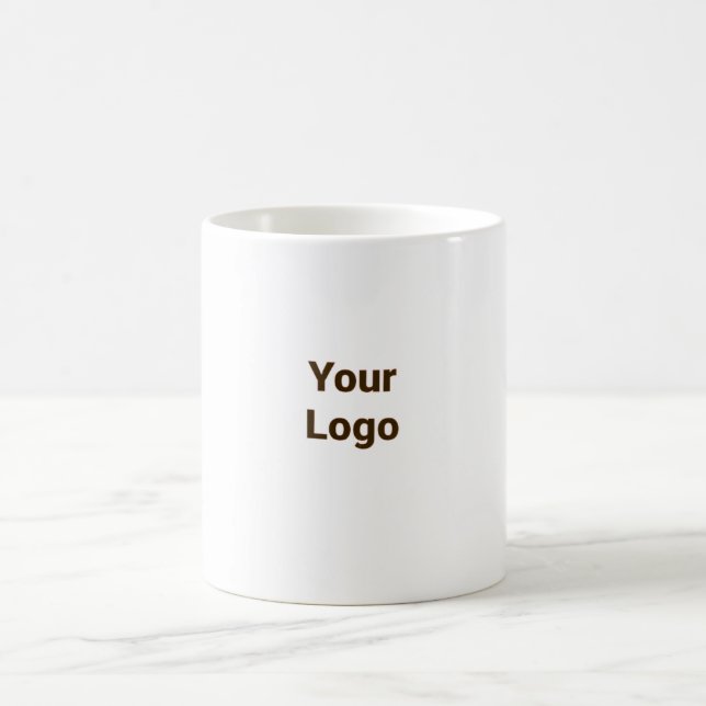 Blue black acrylic pour marble add your logo custo coffee mug (Center)
