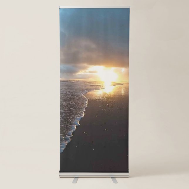 Blue Black Best Vertical Retractable Banner (Front)
