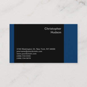 Blue Black Consultant Business Card