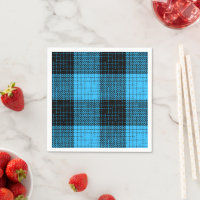 Blue Black Crosshatch Buffalo Check