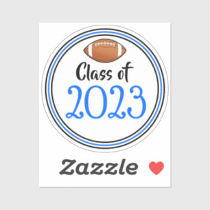 Blue & Black Football Class Year Graduation