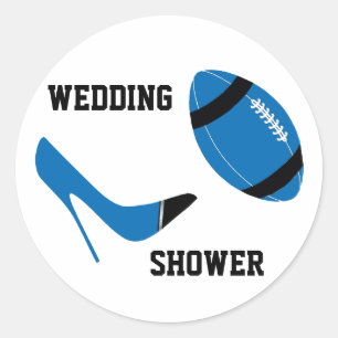 Blue & Black Football Themed Envelope Seal