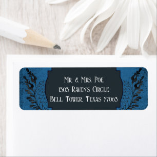 Blue & Black Gothic Vintage
