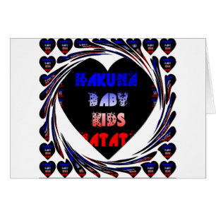 Blue Black Hakuna Matata Baby Kids Design.png
