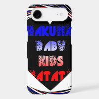 Blue Black Hakuna Matata Baby Kids Design.png