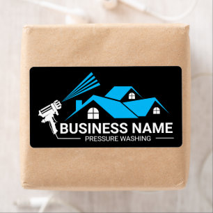 Blue Black House Pressure Washing Service
