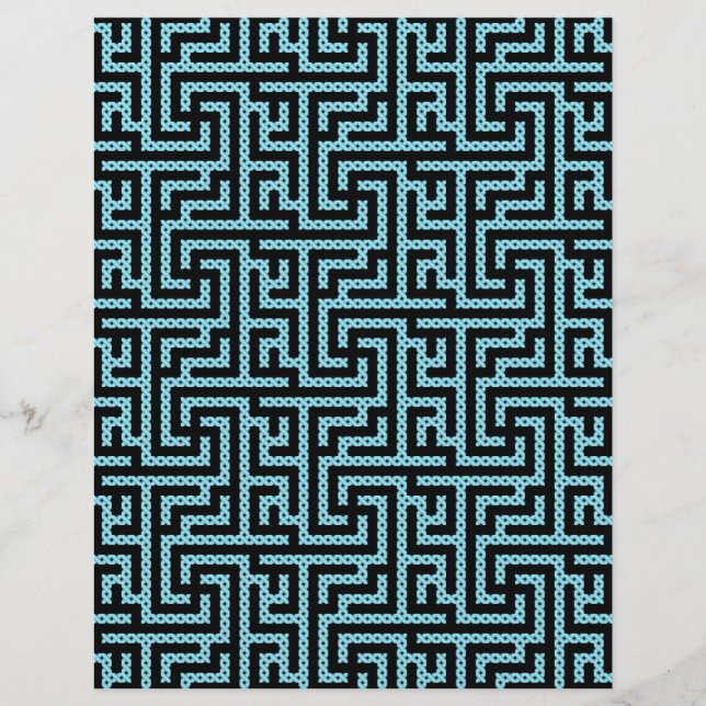 Blue & Black Labyrinth Flyer (Front)