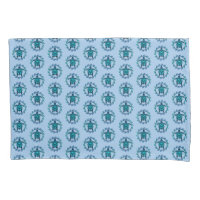 Blue Black Maori Sun Symbol Tribal Turtles