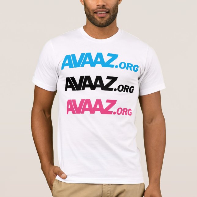 Blue Black Pink Logo Front / Pangea Back T-Shirt (Front)