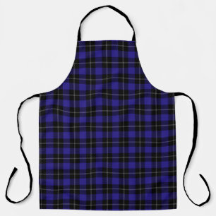 Blue Black Plaid Apron