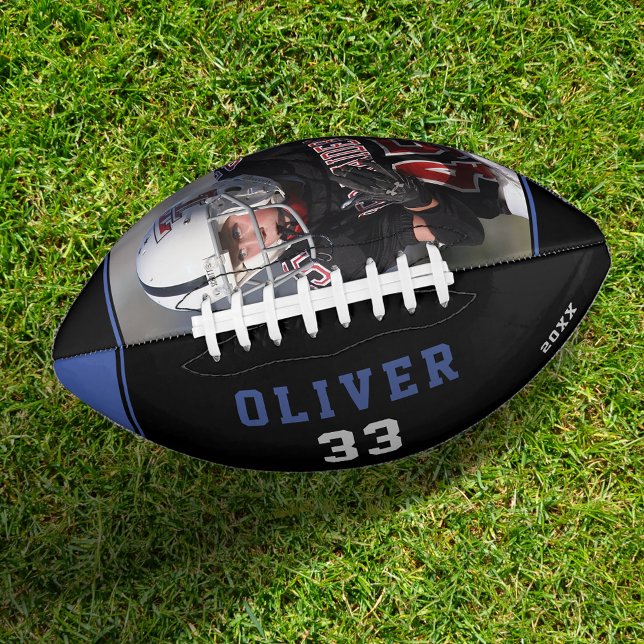 Blue Black Player's Name Number Photo  American Football (Creator Uploaded)