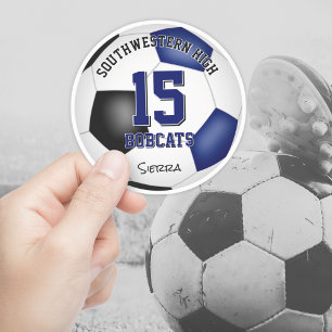 blue black soccer team colours boys girls