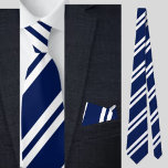 Blue Black Striped Pattern          Tie<br><div class="desc">Blue Black Striped Pattern neck tie.</div>