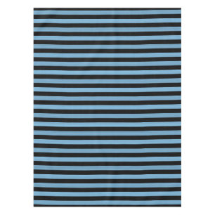 Blue Black Stripes Seamless Pattern Tablecloth