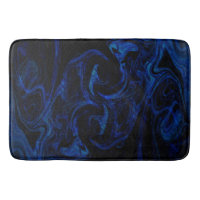 Blue Black Swirl Abstract Smoky Cool