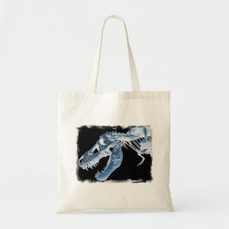 Blue & Black T-Rex X-Ray Bones Photo Tote Bag