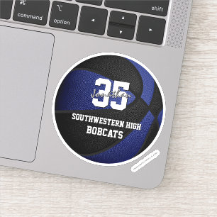 blue black team colours boys girls basketball