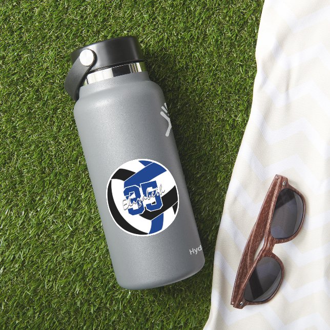 blue black volleyball team colours personalised (HydroFlask Insitu)