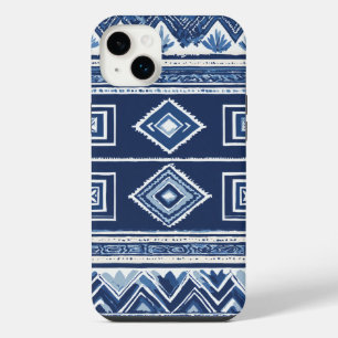 blue black white tribe iPhone 14 plus case