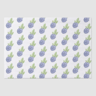 Blue blackberry fruit tissue paper