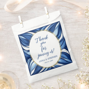 Blue Bliss Organic Floral Favour Bag