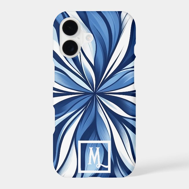 Blue Bliss: Organic Psychedelic Floral (Back)