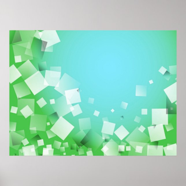 Blue Blocks Poster (Front)