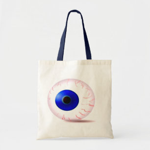 Blue Bloodshot Eyeball Tote Bag