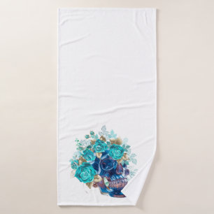 Blue Bloom Requiem Bath Towel