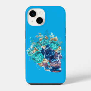 Blue Bloom Requiem Tote Bag – Elegant Floral Art T iPhone 14 Case