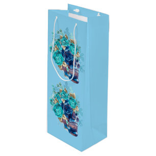 Blue Bloom Requiem Wine Gift Bag