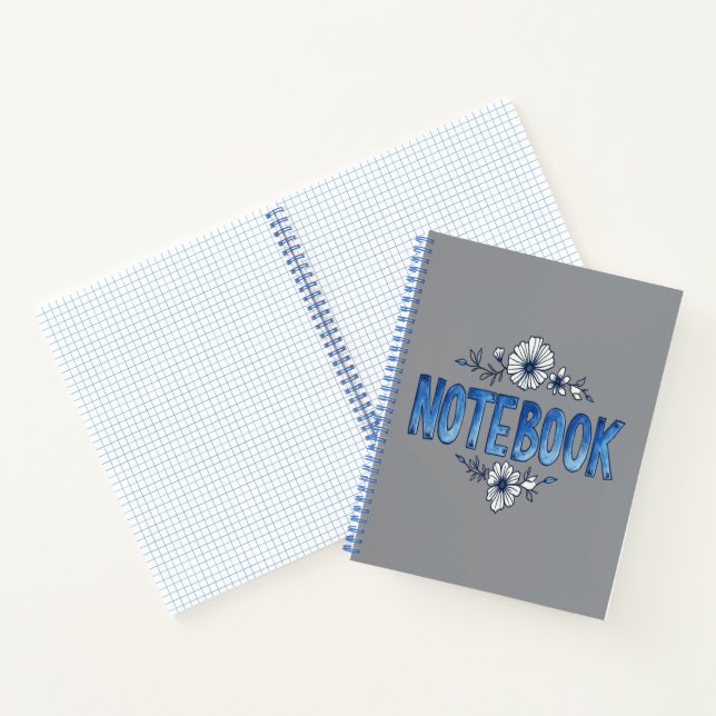 Blue Bloom – Serenity in Every Petal Notebook (Inside)