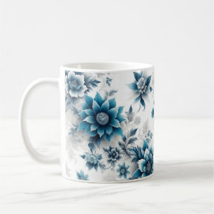 Blue Blossom Elegance/Blooms in Blue Coffee Mug