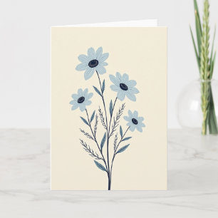 Blue Blossom Greeting Card