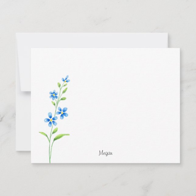 Blue Blossoms Card (Front)